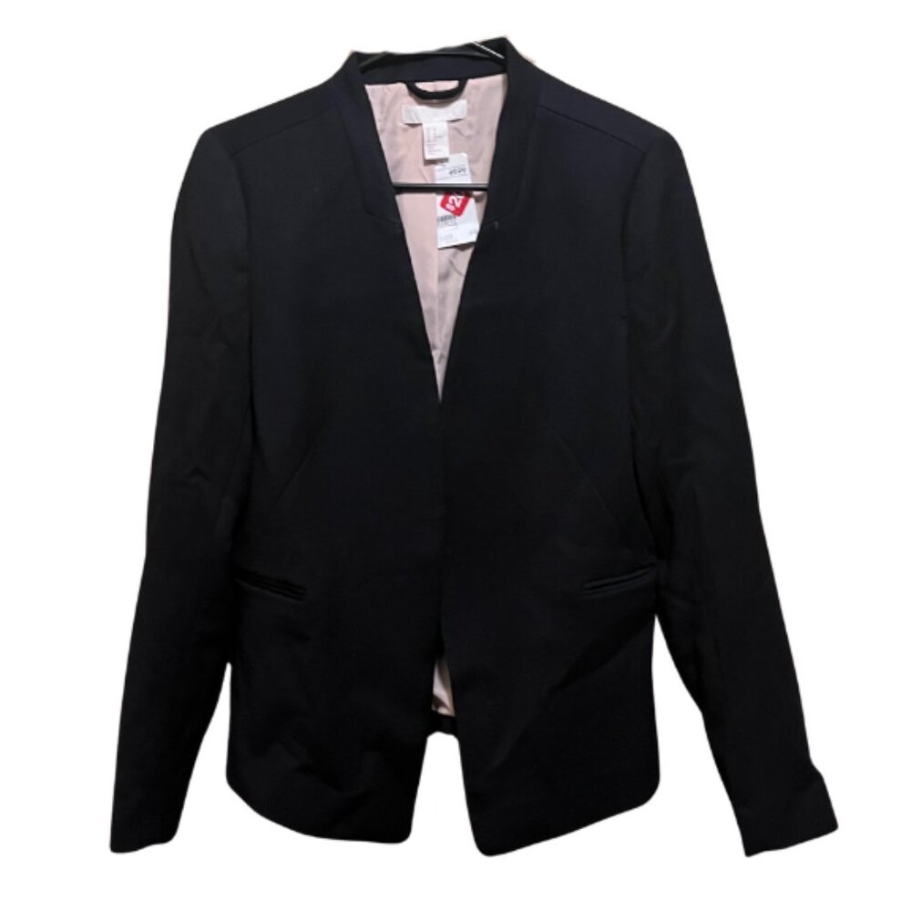 H&M Black Blazer with Light Pink Lining